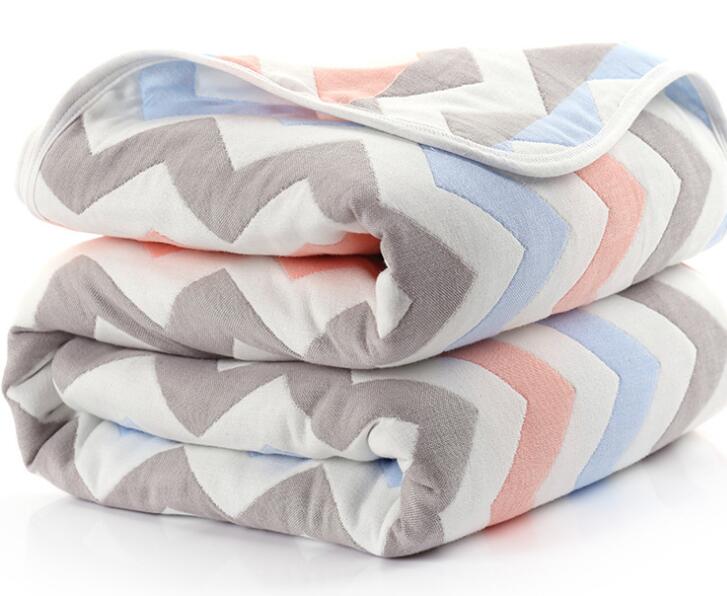 Baby Blankets Newborn Muslin Cotton 6 Layers Thick Swaddle Kids Receiving Blankets Children Cover Bedding eprolo