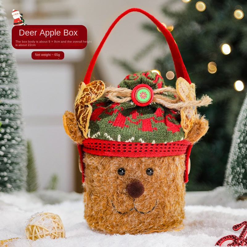 Christmas decorations, cartoon tote bags, gift bags, Christmas gift bags, children's candy bags, apple bags eprolo