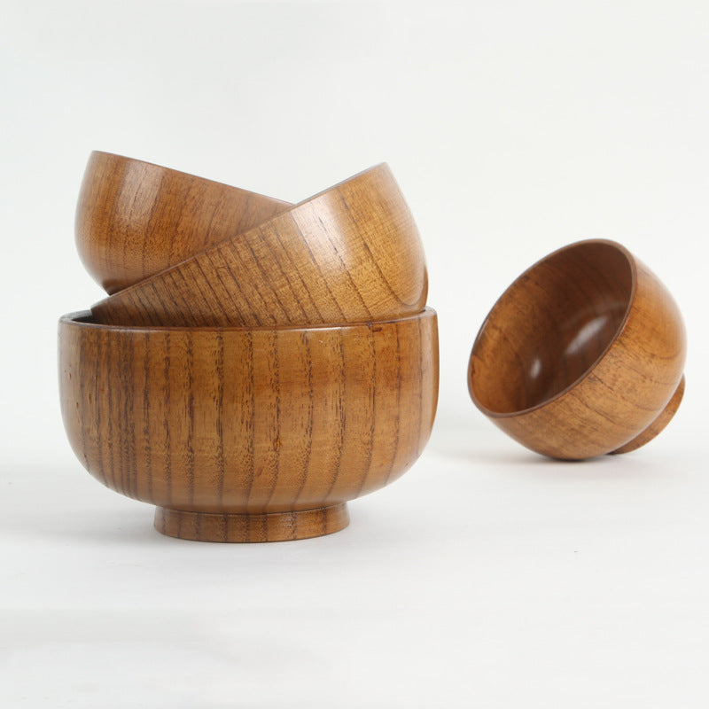 Elegantly Crafted Japanese Jujube Wooden Bowl