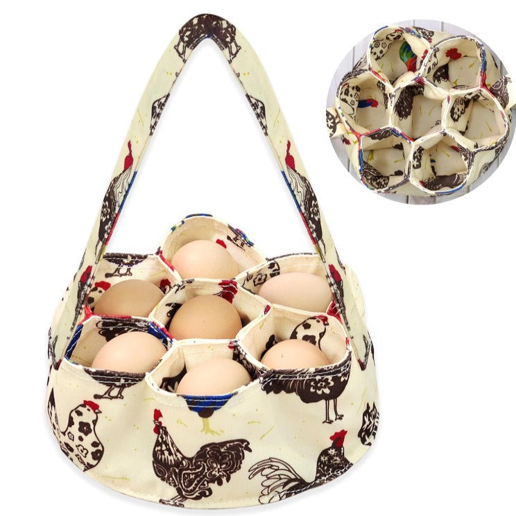 Egg Collection Basket Egg Collection Basket 7 Bags Chicken Mother Chicken Duck Goose Egg Housewife Farm Garden - Julia M LifeStyles
