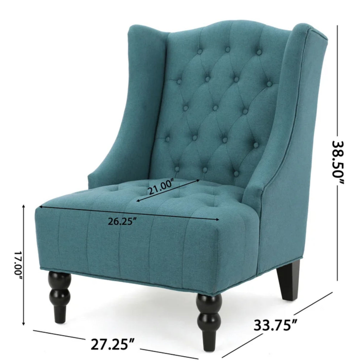 Upholstered Wingback Chair - Julia M LifeStyles