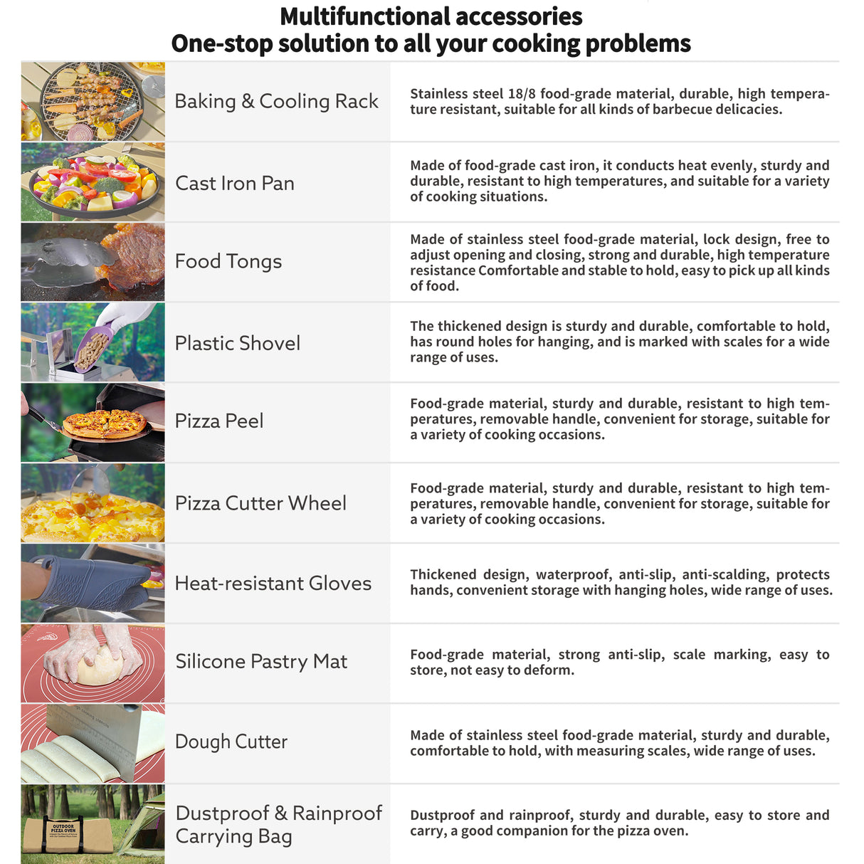 Semi-Automatic Silver 12 Outdoor Pizza Oven Portable Wood Fired Pizza Oven - Julia M LifeStyles