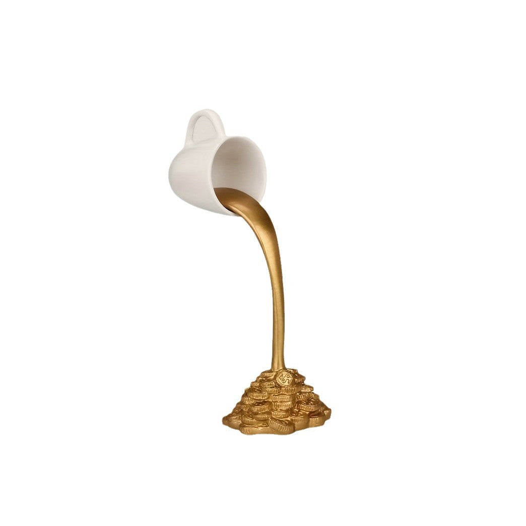 Decorative ornament floating coffee cup resin ornament home ornament floating coffee cup ornament eprolo