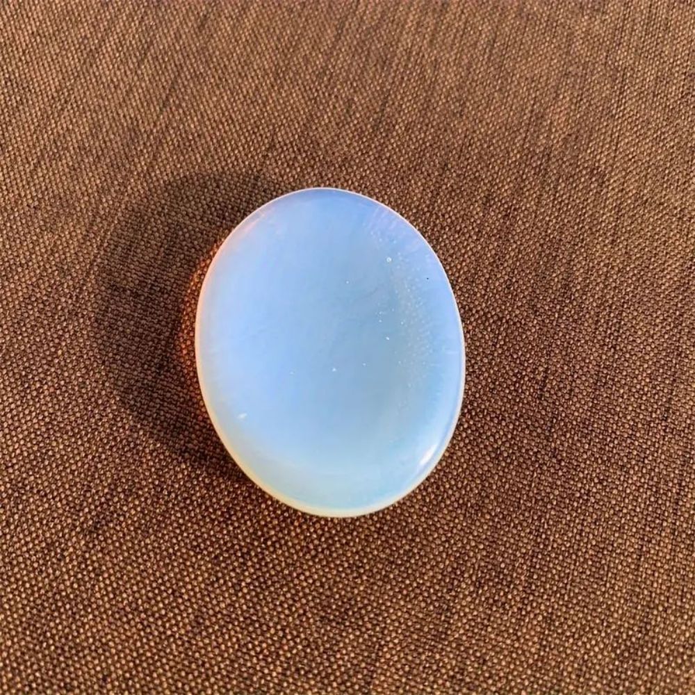 Thumb Worry Stones Oval Massage Quartz Healing Crystal Chakra Energy Therapy Meditation Spiritual Natural Gemstone Decor eprolo