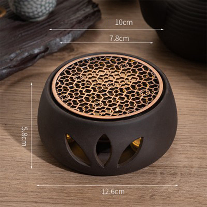 Ceramic Teapot Warmer Tea Warmer with Tealight Tray Candle Furnace Heating base - Julia M LifeStyles