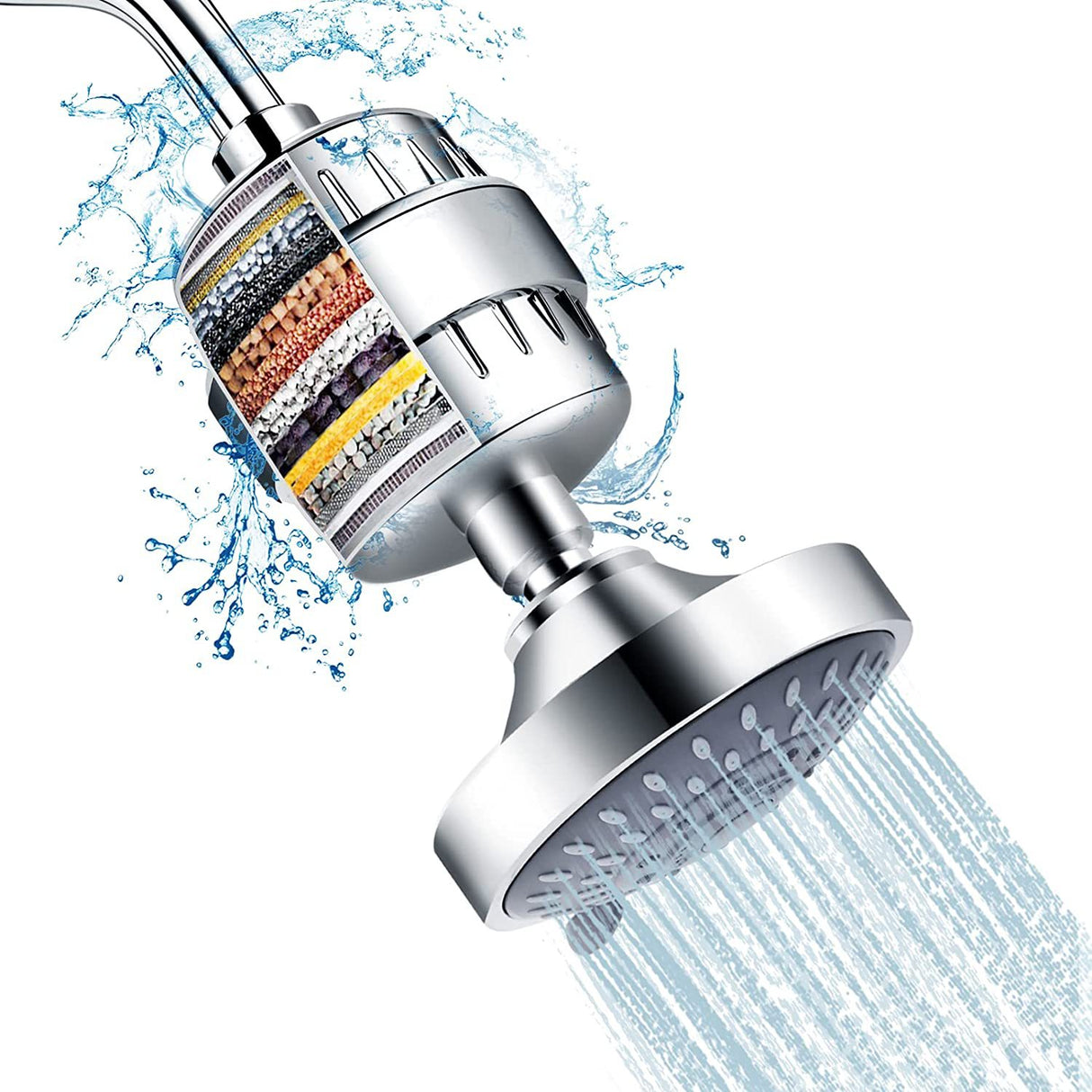 Shower Set With Filter Shower Head Set Combination High-Pressure Nozzle Beauty Care With Water Filter - Julia M LifeStyles