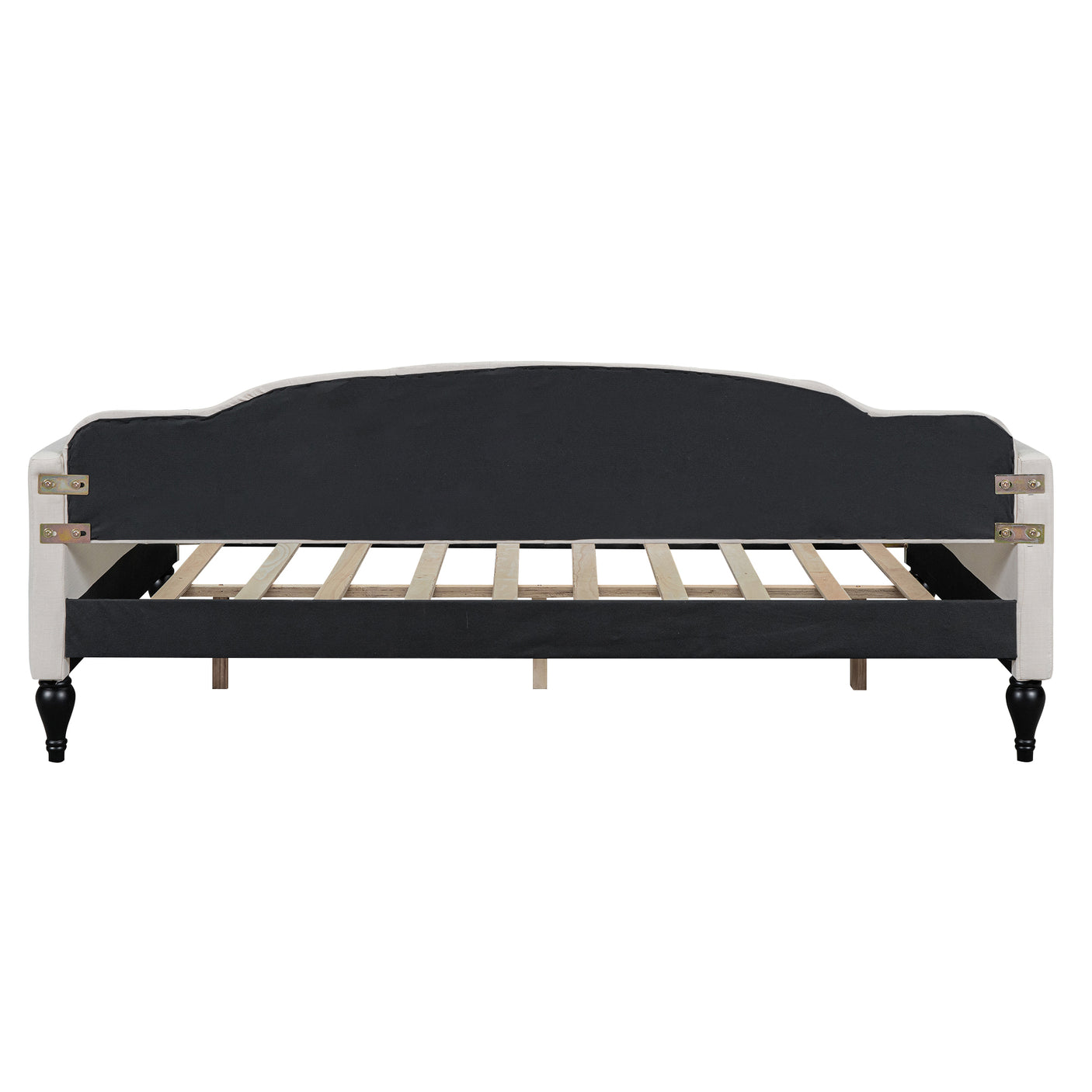 Full Size Upholstered Tufted Daybed Beige - Julia M LifeStyles