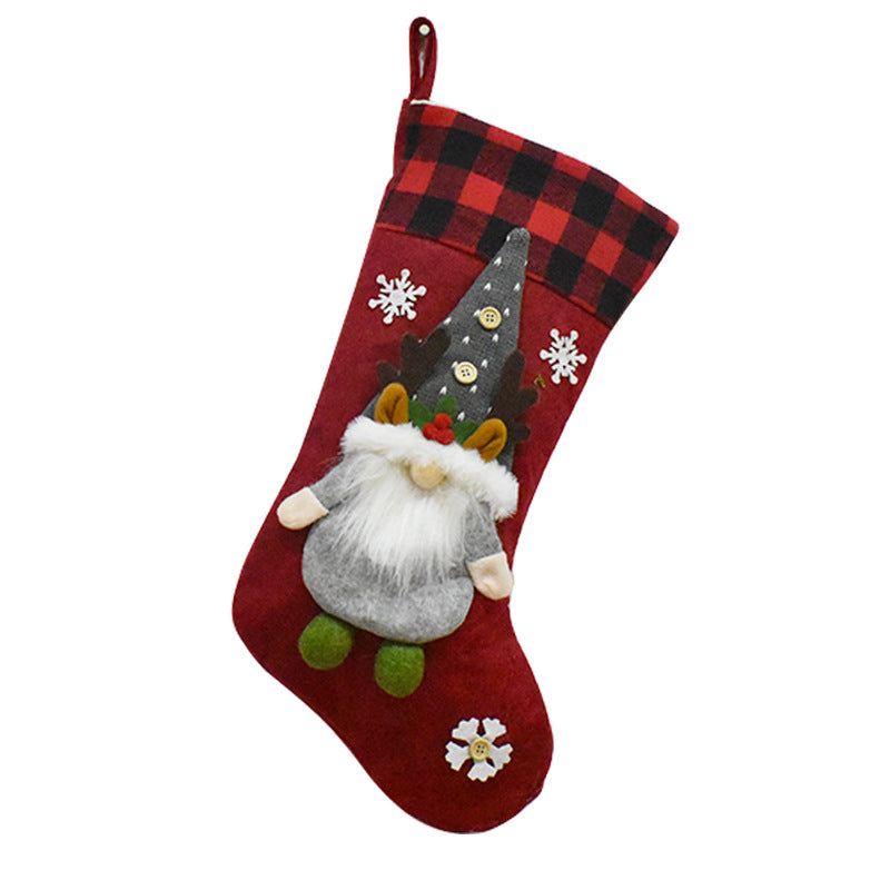 Christmas Decoration Gift Faceless Doll Christmas Socks Pendant Santa Claus Children's Christmas Gift Bag eprolo