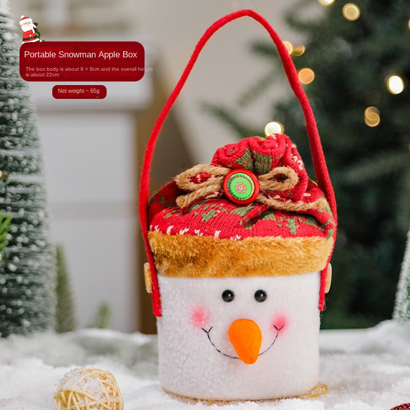 Christmas decorations, cartoon tote bags, gift bags, Christmas gift bags, children's candy bags, apple bags eprolo