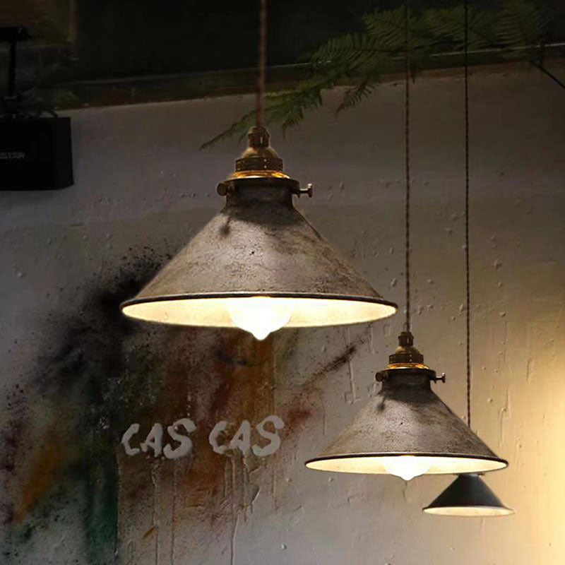 Rustic Copper Iron Pendant Light – Nordic Vintage Chandelier for Elegant Spaces