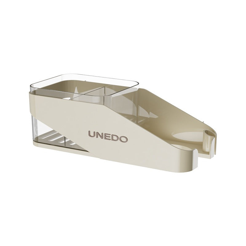 Cream hair dryer storage rack, non perforated wall mounted bathroom hair dryer rack, hair dryer holder, bathroom rack - Julia M LifeStyles