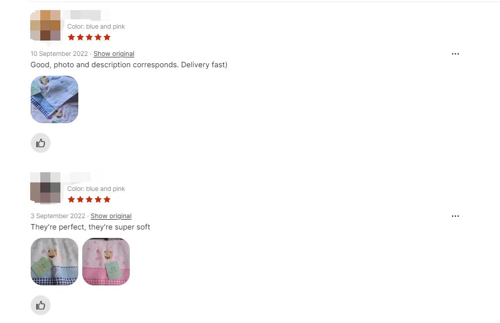 Cute Cartoon Bear Jacquard Cotton Face Towels - 2pcs Set - Julia M LifeStyles