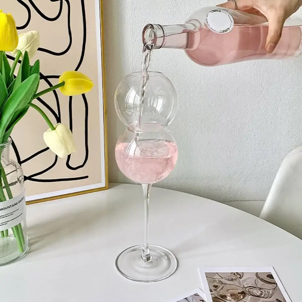 Creative Ins Style Height Crystal Champagne Glass Cocktail Glass Goblet 3D Rose Valentine Party Sparkling Wine Cup