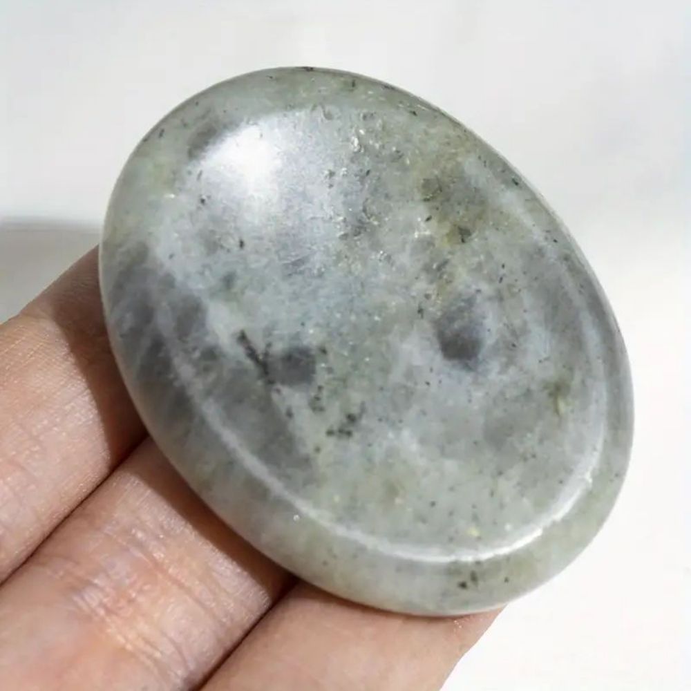 Thumb Worry Stones Oval Massage Quartz Healing Crystal Chakra Energy Therapy Meditation Spiritual Natural Gemstone Decor eprolo