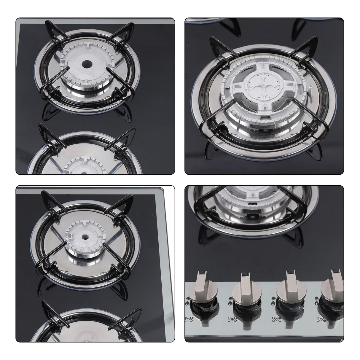 30.3" LPG/NG Gas COOKTOP Built-in 5Burner Stove Hob Cooktop Tempered Glass - Julia M LifeStyles