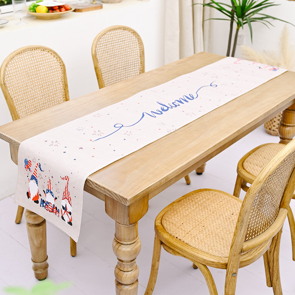 Elegant Christmas Table Flags by Julia M LifeStyles Julia M Home & Kitchen