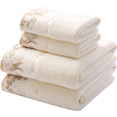 Thicken Gift Beach Towel Microfiber Towel – Ultra-Soft Luxury in White
