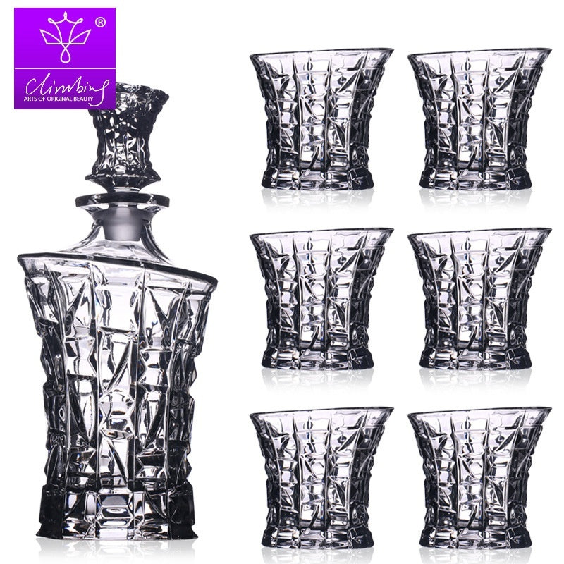 Elegance Crystal Glass Liquor Set – Timeless Sophistication