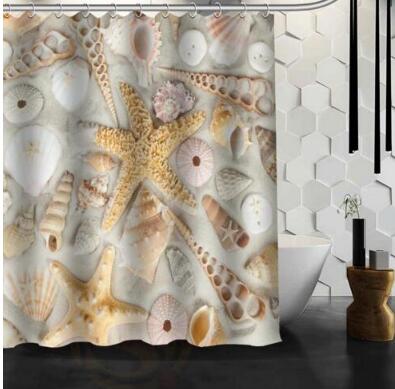 Waterproof Shower Curtain Bathroom Curtain Beach Spa Shower Curtain - Julia M LifeStyles