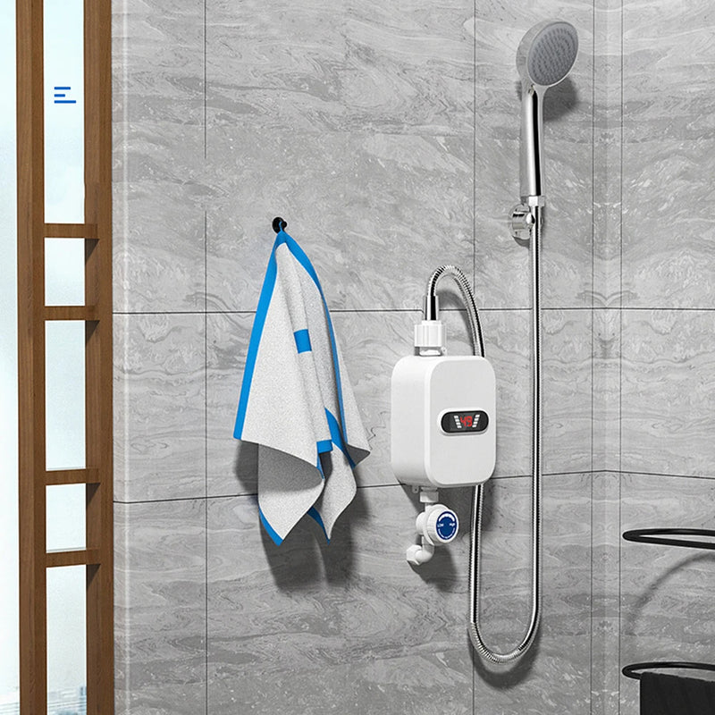 220V/110V 3500W instant electric water heater fast heating mini small electric kitchen treasure thermostatic shower shower set - Julia M LifeStyles