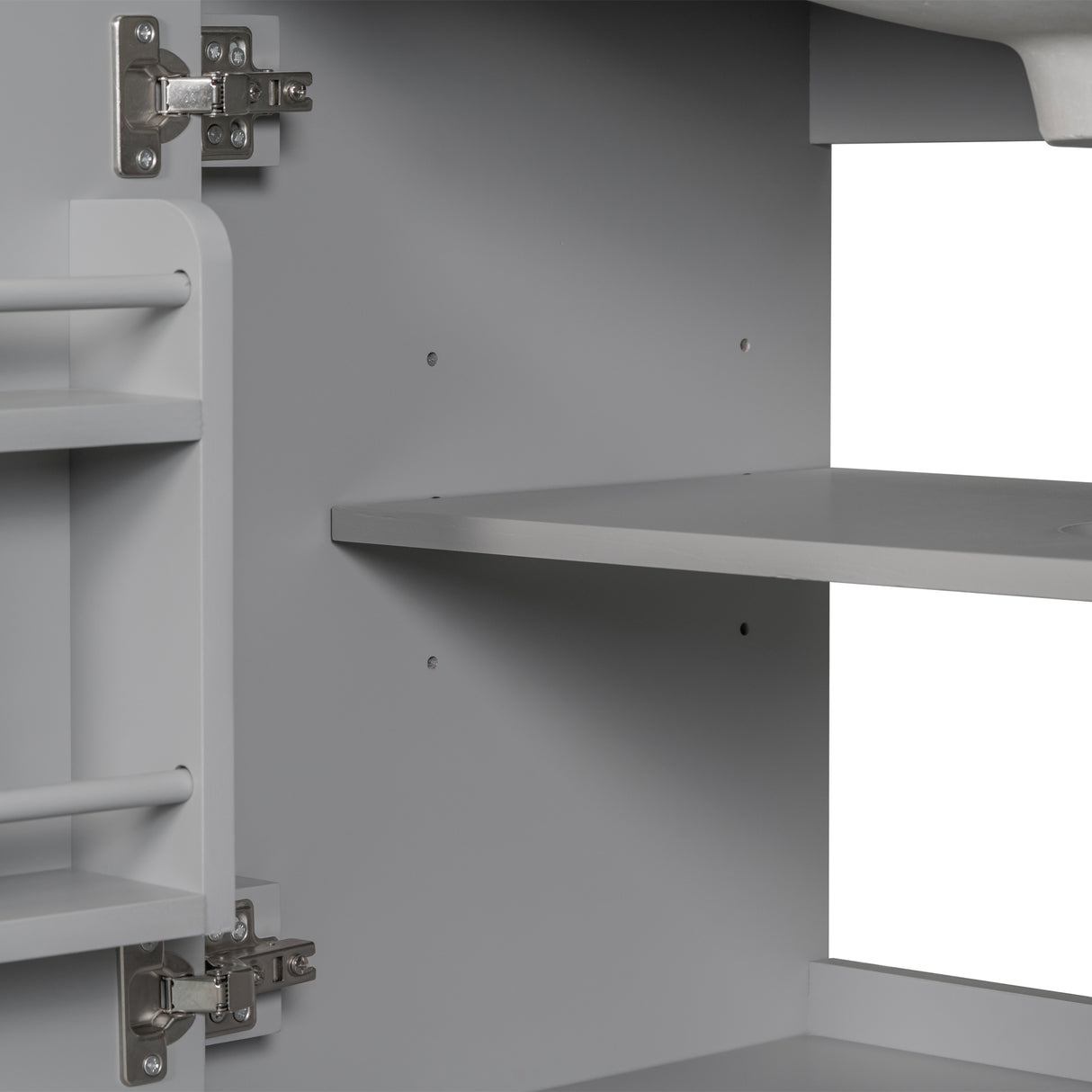 30 inch bathroom vanity no sink base only gray - Julia M LifeStyles