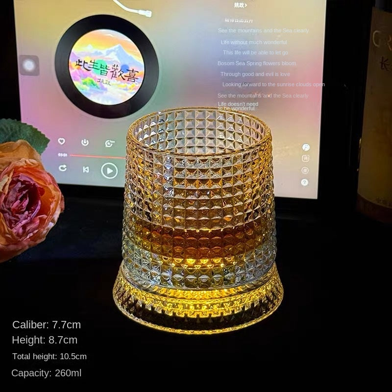 Luminous Rotating Whiskey Glass Tumbler
