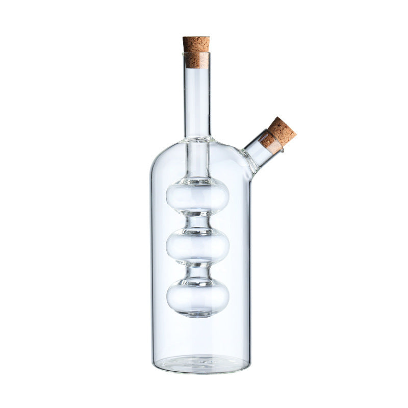 Kitchen Storage Sealed Bottles, Double-layer 2-in-1 Glass Bottles, Oil, Vinegar, Sauce, Seasoning Bottles, Kitchen Tools Julia M Home & Kitchen