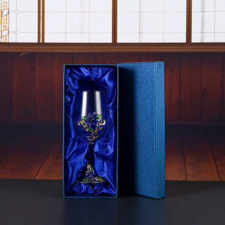 Household enamel crystal glass red wine glass goblet decanter Julia M Home & Kitchen