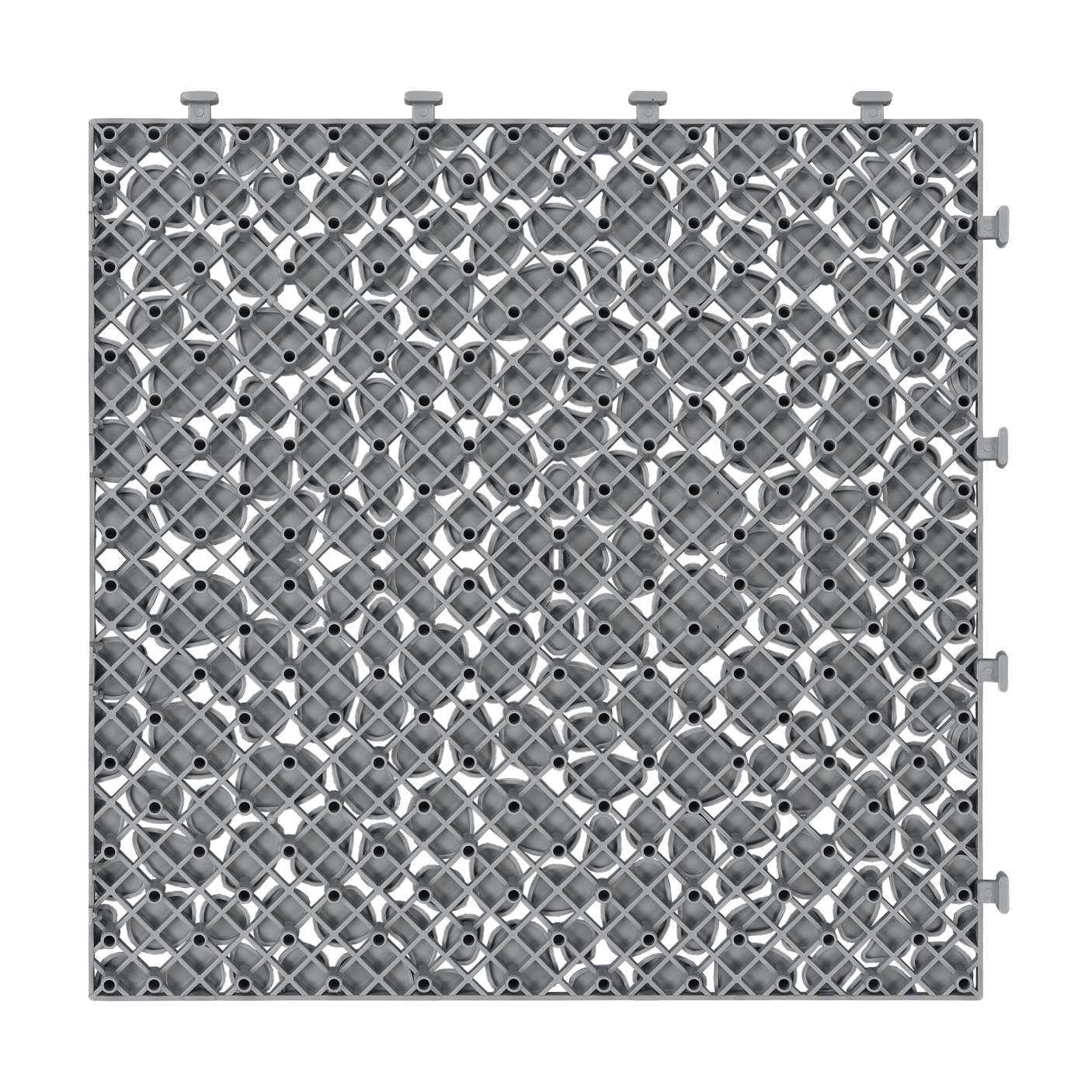 12 x 12 inch gray interlocking deck tiles, plastic waterproof pebble pattern, pack of 12 pieces - Julia M LifeStyles