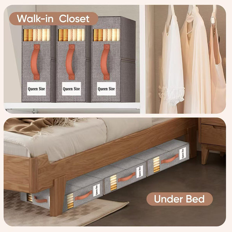 Compact Foldable Storage Cubes for Linens, Towels & Bedding Essentials eprolo