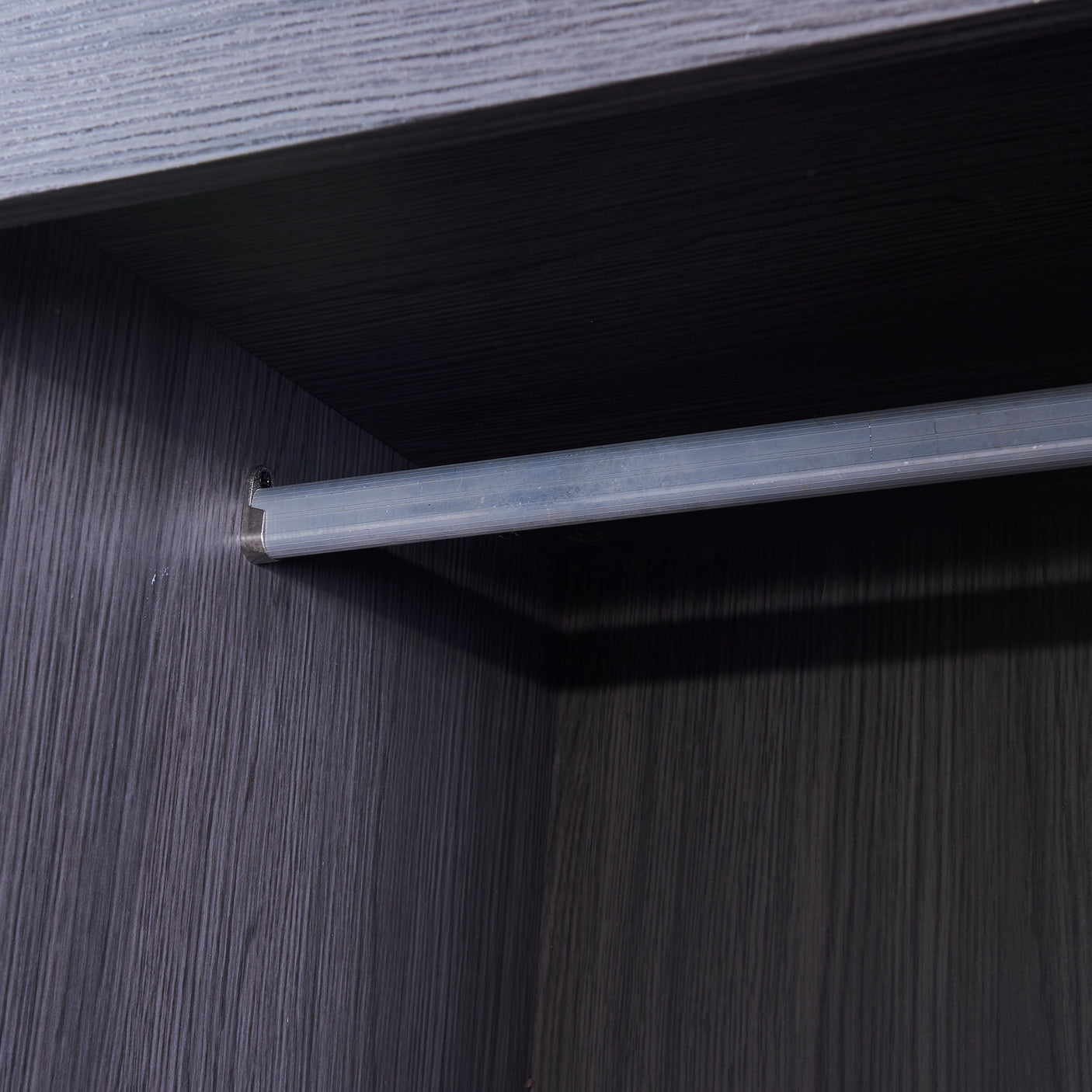 Full Size Murphy Bed with Wardrobe and Drawers, Storage Bed, can be Folded into a Cabinet, Gray - Julia M LifeStyles