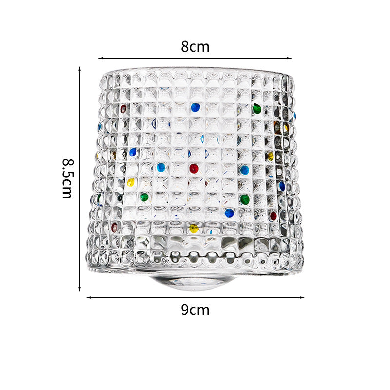 Hand drawn rotating glass cups multiple multi-purpose whiskey glasses rotating glass cups Julia M Home & Kitchen