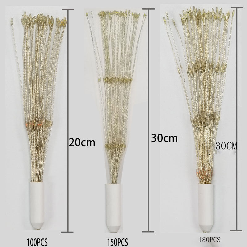 Illuminate Your Space with LED Firework String Lights - Warm White & Multi-Color Options Julia M Home & Kitchen