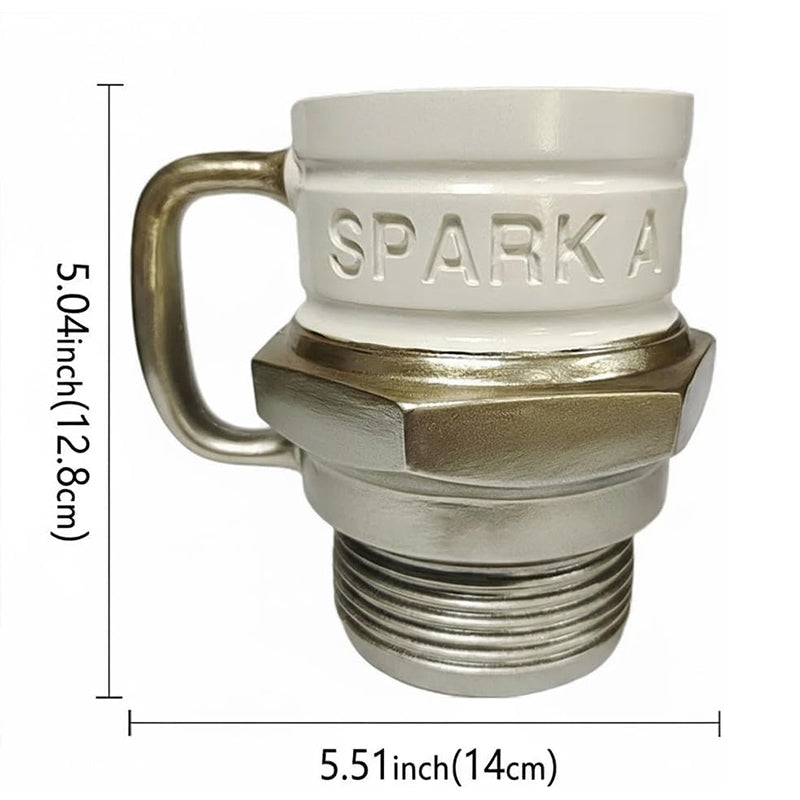 Start Your Engine Spark Plug Mug - Julia M LifeStyles
