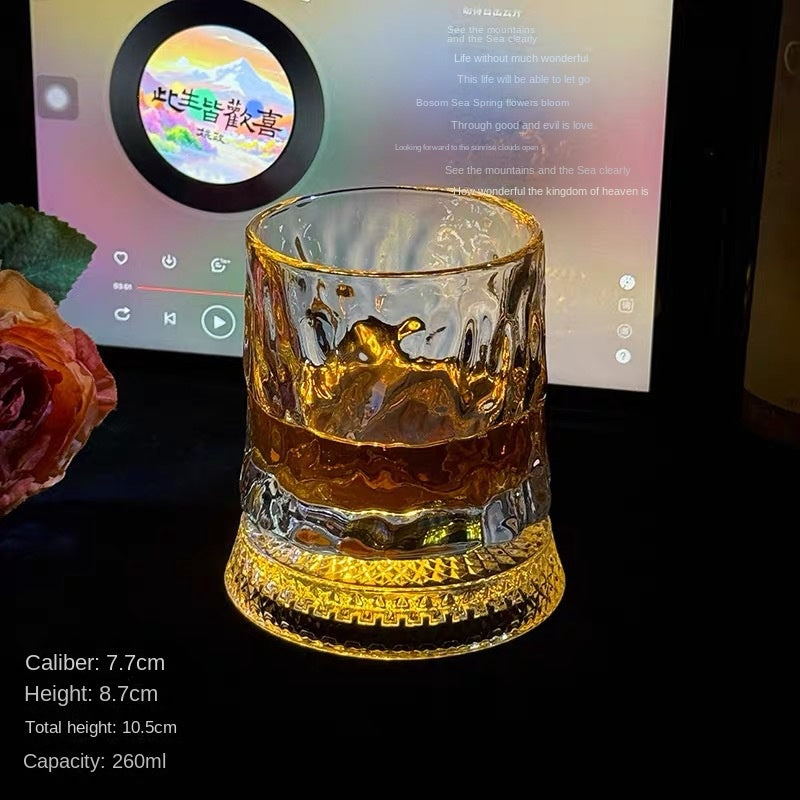 Luminous Rotating Whiskey Glass Tumbler