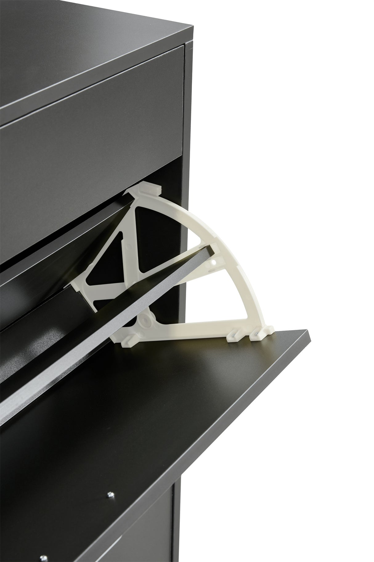 Shoe Cabinet , Shoe storage shelves, Grey - Julia M LifeStyles