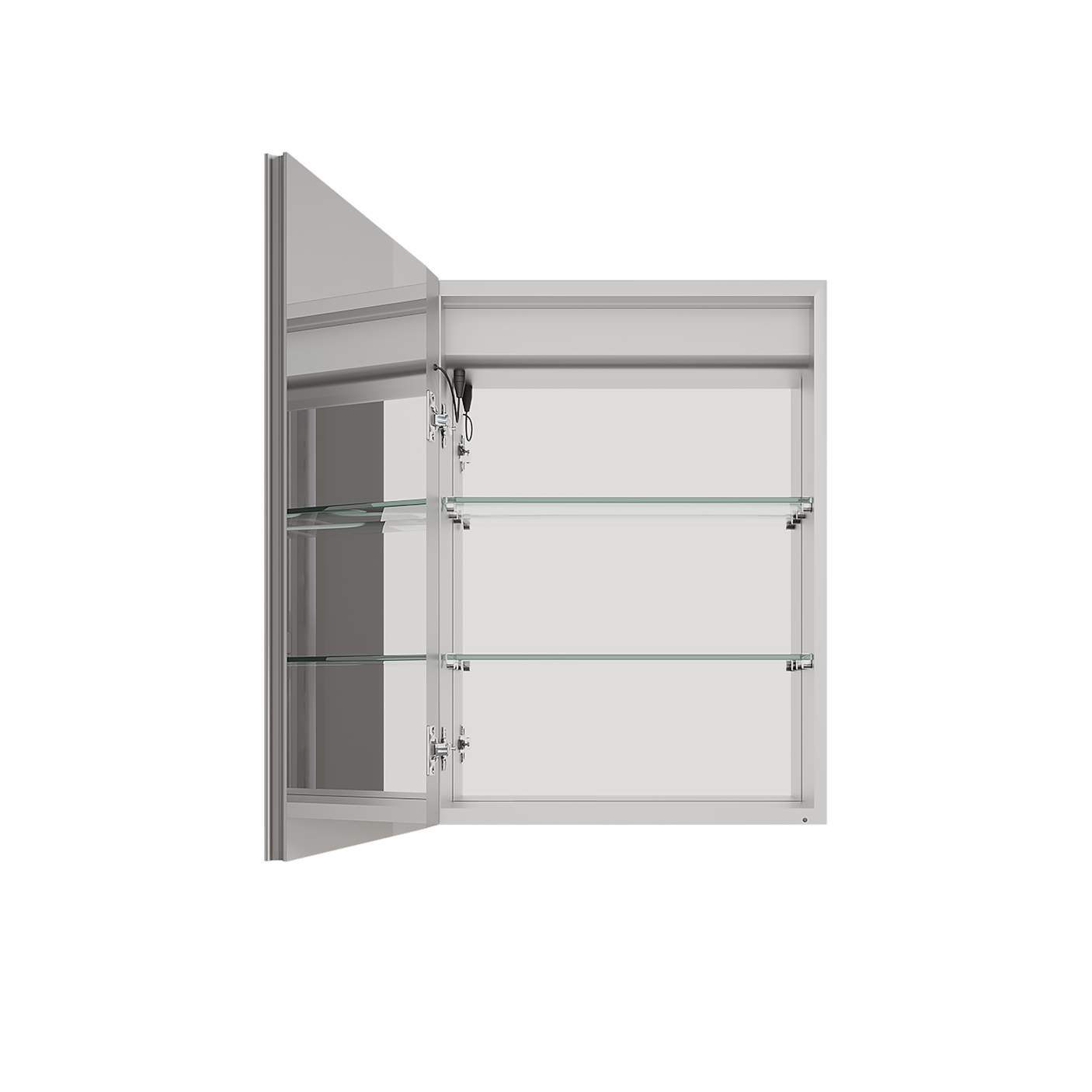 26x20 inch(Left Door) bathroom medicine cabinet with LED mirror 3000K~6000K single door lighting bathroom cabinet with touch switch adjustable Julia M Home & Kitchen