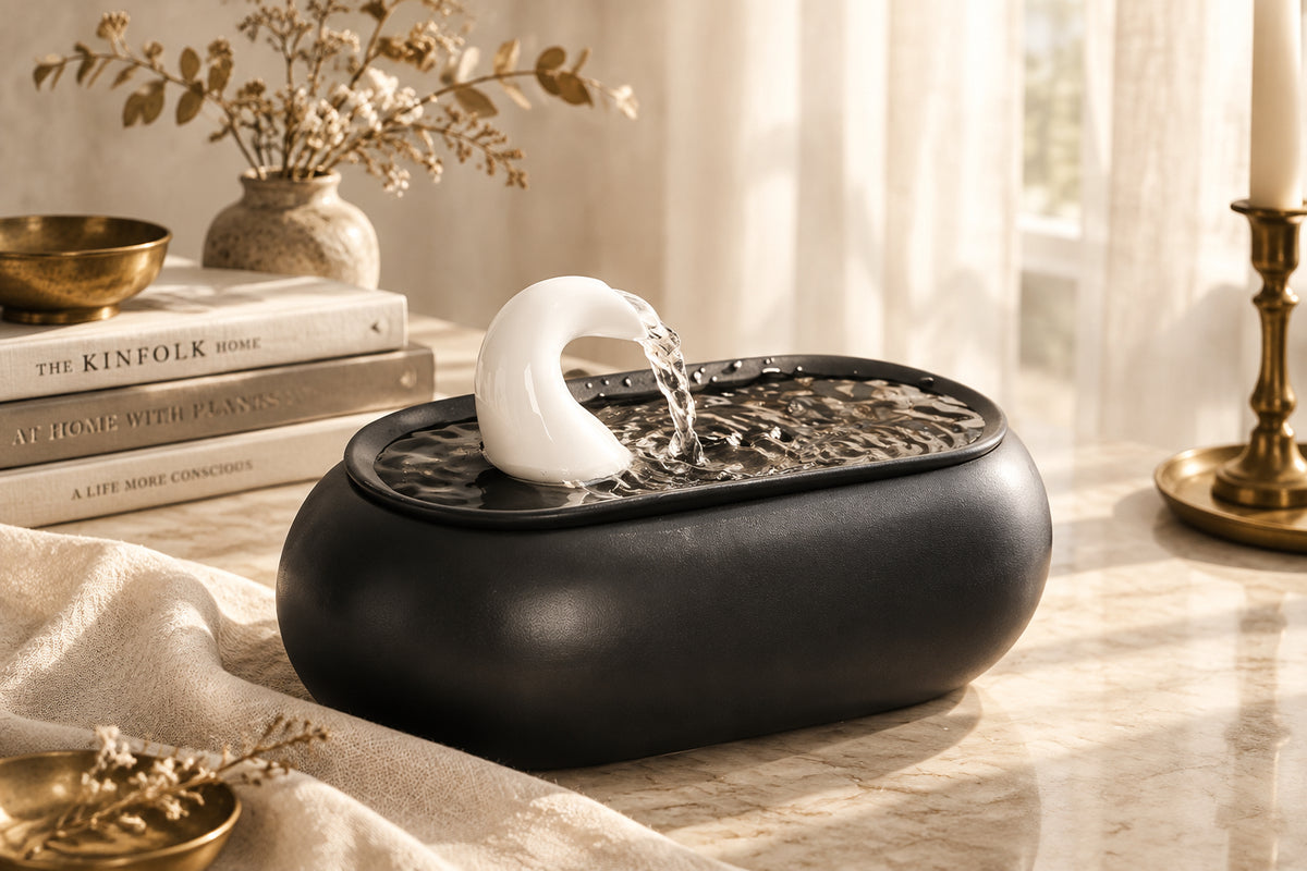 Jade Stream Handmade Ceramic Feng Shui Desk Ornament