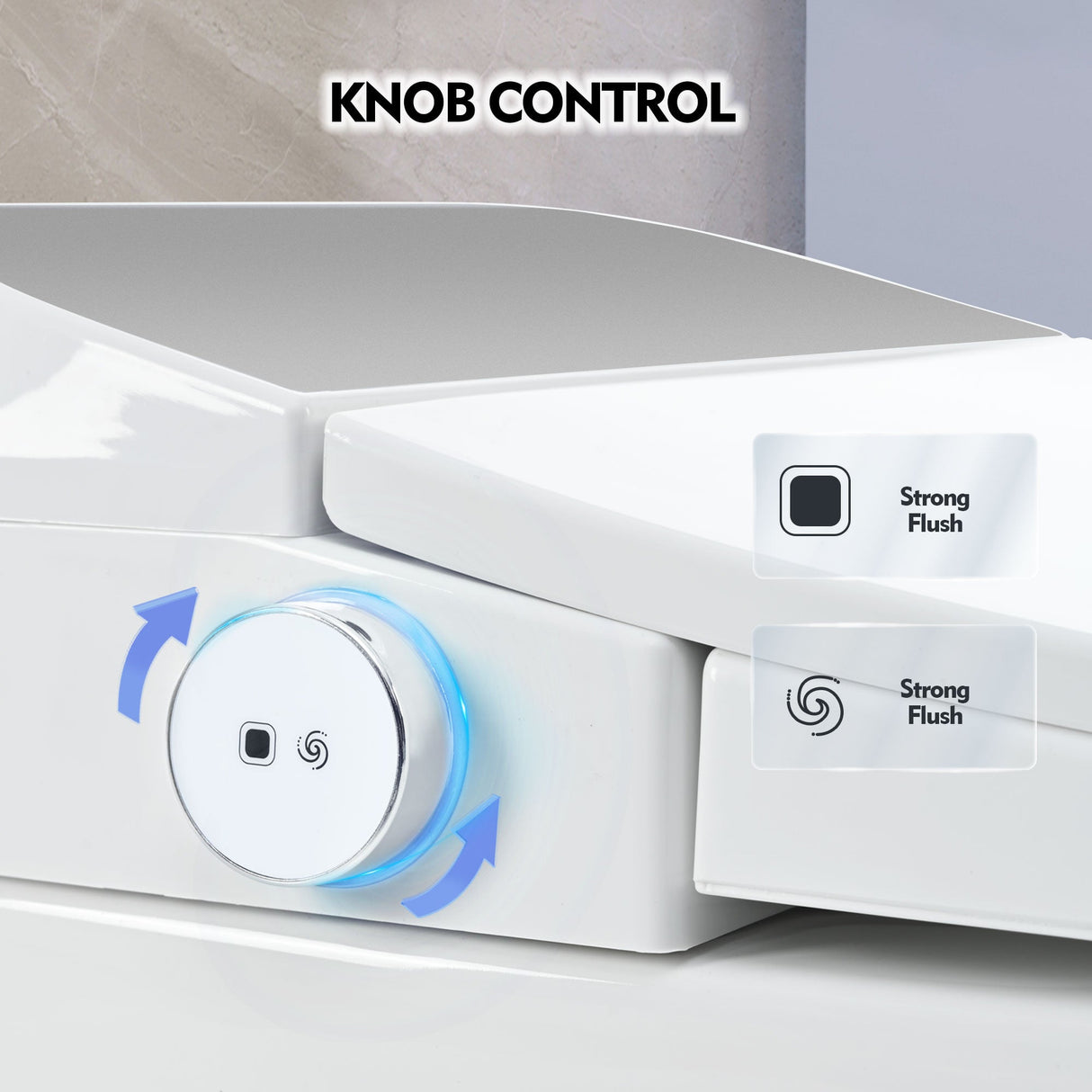 Heated seat intelligent toilet, integrated toilet, automatic flushing water tank toilet, with foot sensor flushing, white night Julia M Home & Kitchen