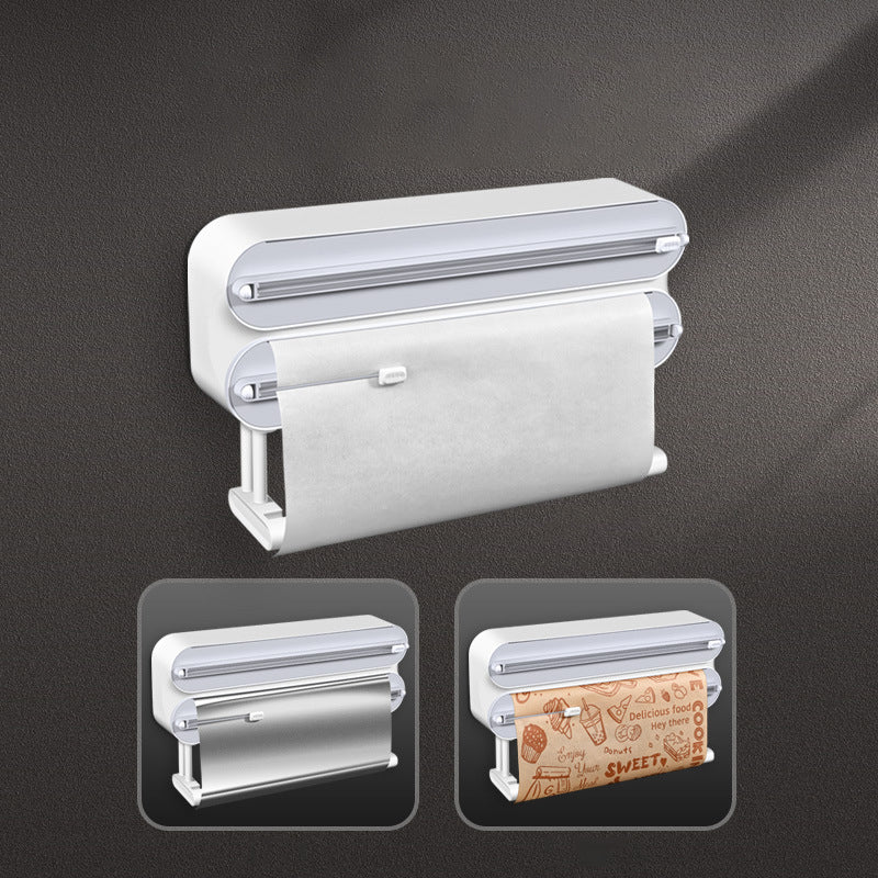 Wall-mounted plastic film cutter Adjustable baking tin paper cutter - Julia M LifeStyles