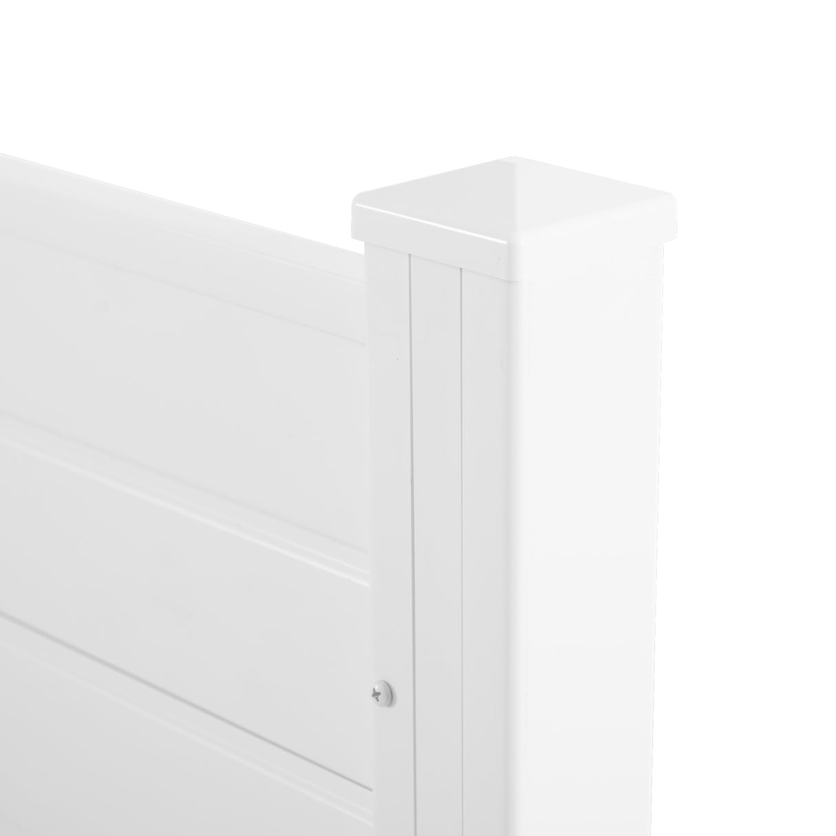 Privacy Fence Panels Kit Air Conditioner Trash Can Enclosure Vinyl white color - Julia M LifeStyles