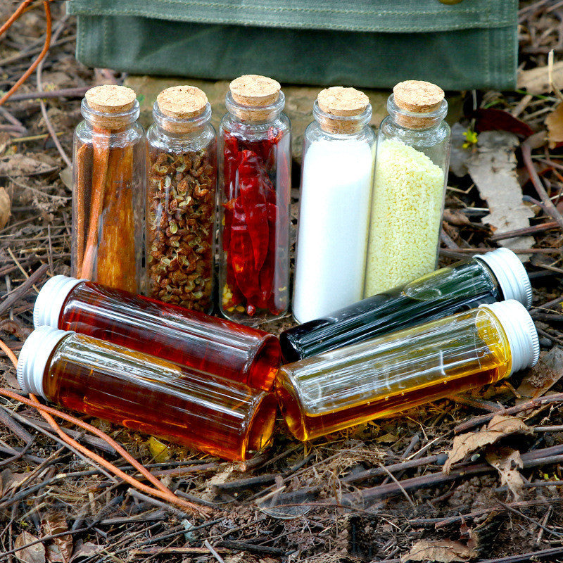 Outdoor Camping Glass Seasoning Bottle Portable Set - Julia M LifeStyles