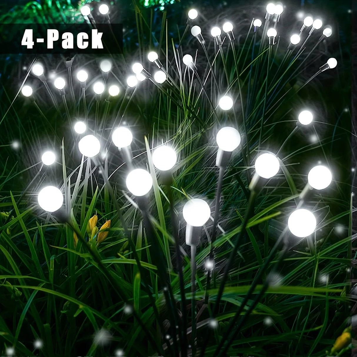 8 LED Solar Firefly Garden Lights - 4 Pack for Festive Outdoor Decor - Julia M LifeStyles