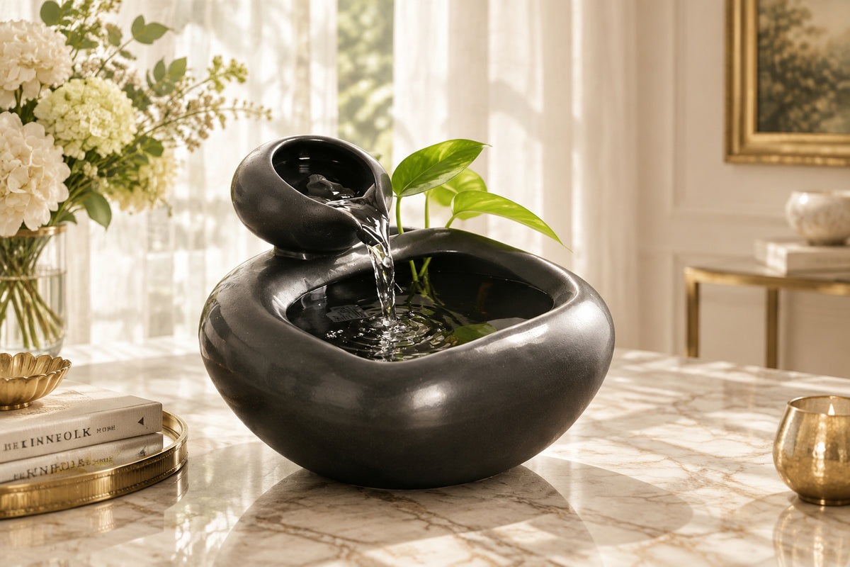 Jade Stream Handmade Ceramic Feng Shui Desk Ornament
