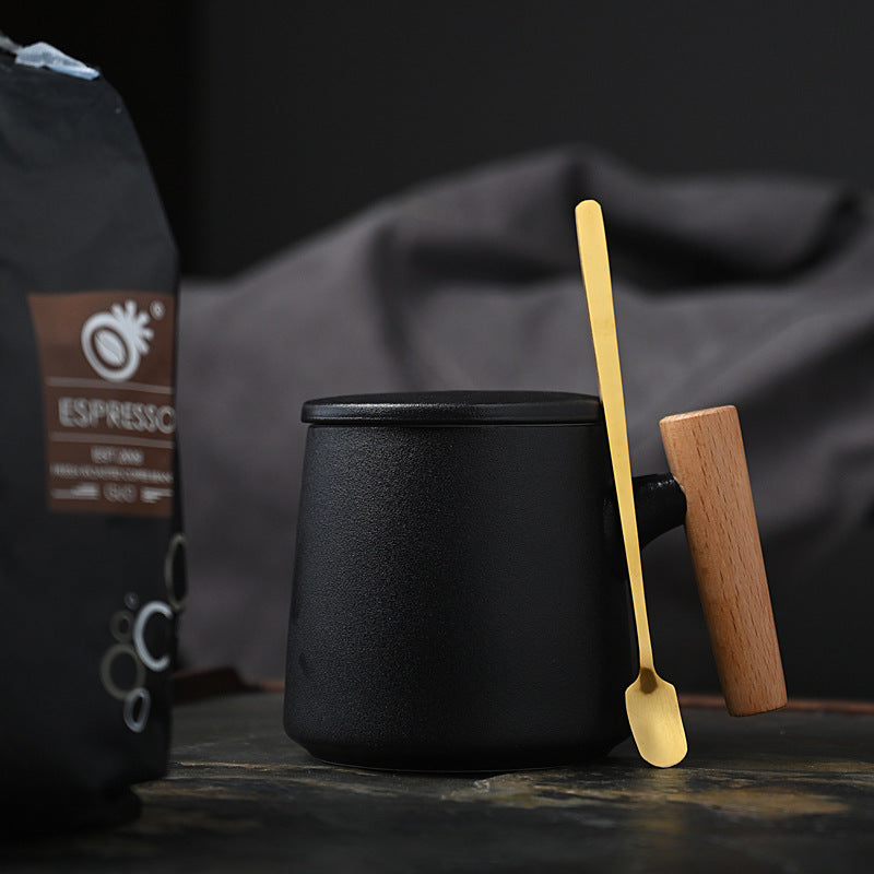 Charming Ceramic Coffee Mug Gift with Lid and Spoon Julia M Home & Kitchen