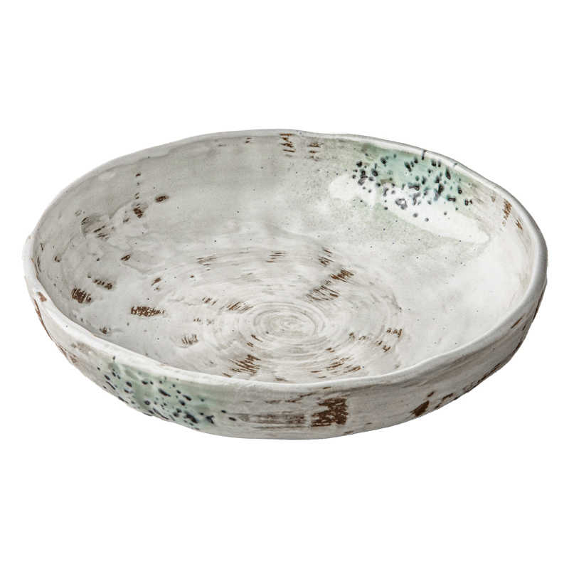 Individual Porcelain Vintage Distressed Salad Bowl