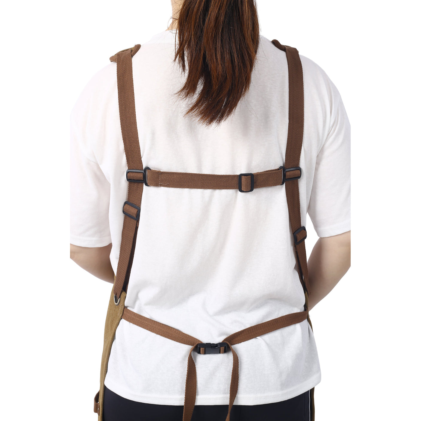 Long heavy-duty canvas tool apron, carpenter apron, carpenter 16 ounces, fully adjustable, no need for waxing eprolo