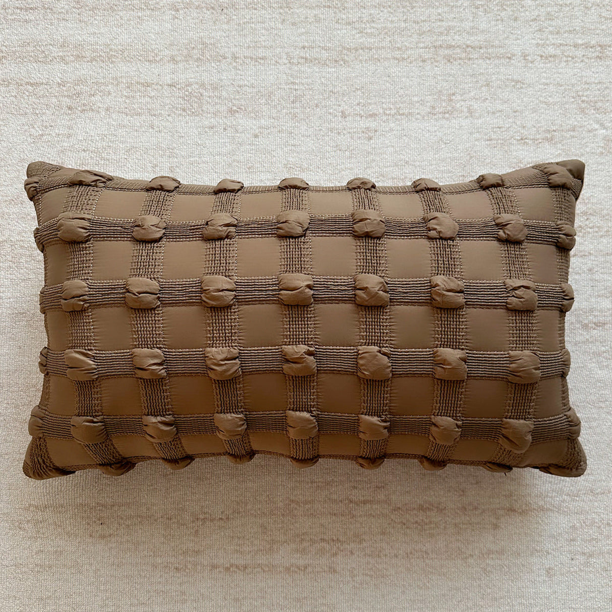 Maillard Brown Luxe Throw Pillow