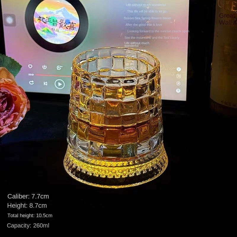 Luminous Rotating Whiskey Glass Tumbler
