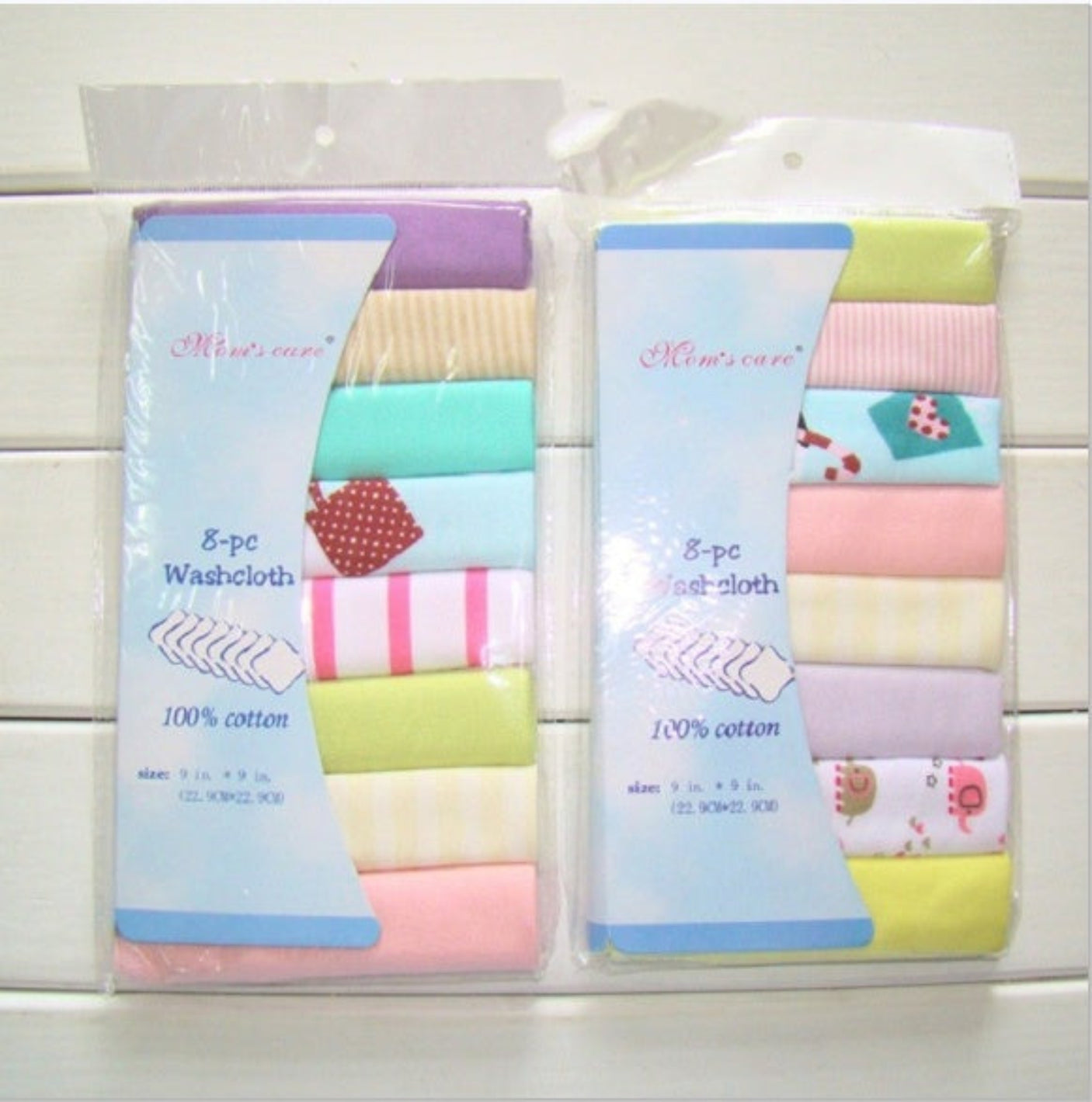 Premium 8pcs Cotton Newborn Baby Towels Set – Soft & Versatile Essentials